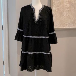 Tommy Bahama Cotton Clip Embroidery dress Size M